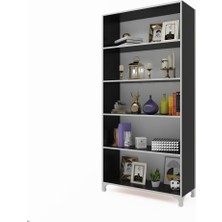 Kenzlife kitaplık tuğçe 188*090*020 gri ayaklı mutfak dolabı banyo ofis ayakkabılık kiler