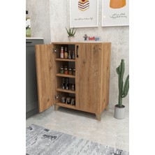 Bofigo 4 Raflı Çok Amaçlı Dolap Çok Amaçlı Mutfak Dolabı Banyo Dolabı Ceren Çam