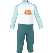 Nabaiji Bebek / Çocuk UV Korumalı Uzun Kollu Wetsuit - Baskılı / Mavi