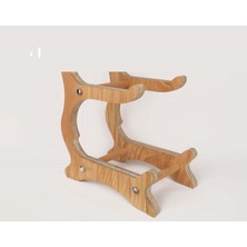 Resinwoodliving Ahşap Raflı Seramik Kase Seti ve Ahşap ve 2 Katlı, Ikramlık, Kahvaltılık, Kek Pasta Standı, Çok Amaçlı Servis Sunumluk