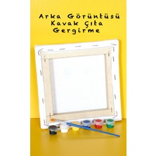 Timsah Canvas Tuval 20X20 cm Çocuk Boyama Seti