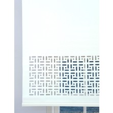 Esdeh Lazer Stor Perde - Kırık Beyaz Mat Stor Kumaşı - 30 Cm Lazer Yüksekliği - Metal Kasa Ve Kapak