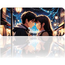 İlyuka 90X40 Anime Love Xxl Büyük Boy Ilyuka MP049040 Gaming Mousepad Dikişli Kenar Kaymaz Taban 90X40CM