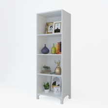 Kenzlife kitaplık tuğçe 148*060*020 byz ayaklı mutfak dolabı banyo ofis ayakkabılık kiler