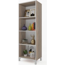 Kenzlife kitaplık tuğçe 148*040*020 crd ayaklı mutfak dolabı banyo ofis ayakkabılık kiler