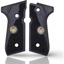 Zib Grips Silah Kabzası - Girsan Yavuz 16, Beretta F92 ile Uyumlu - Siyah Renk - Metal Logolu - BRTF92SY010L1