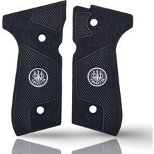 Zib Grips Silah Kabzası - Girsan Yavuz 16, Beretta F92 ile Uyumlu - Siyah Renk - Metal Logolu - BRTF92SY033L1