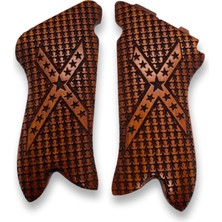 Zib Grips Silah Kabzası - Luger P08, 1917 Parabellum ile Uyumlu - Meşe Renk - LGRP08MS017