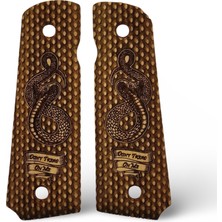 Zib Grips Silah Kabzası - Colt 1911, Girsan Mc 1911 ile Uyumlu - Sadece Vernik Uygulanmış - CLT1911SV014