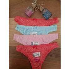 Anıt Kadın Viskon Puanlı Brazilian Tanga 4' Lü Külot