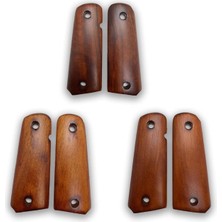 Zib Grips Silah Kabzası - Colt 1911, Girsan Mc 1911 ile Uyumlu - Meşe Renk - Ceviz Ağacı - CVCLT1911MS089
