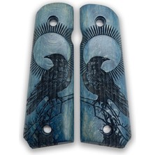 Zib Grips Silah Kabzası - Colt 1911, Girsan Mc 1911 ile Uyumlu - Mavi Renk - CLT1911MV067