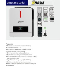 Orbus Eco 1.6kw 12V Mppt Solar Inverter (Off Grid)