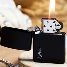 İşte Bu Kişiye Özel Isimli Benzinli Siyah Zippo Çakmak