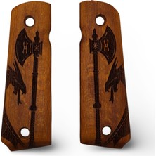 Zib Grips Silah Kabzası - Colt 1911, Girsan Mc 1911 ile Uyumlu - Meşe Renk - CLT1911MS013