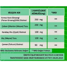 Pt Go Tribulus Red Korean Giseng İçeriği 60 Kapsül