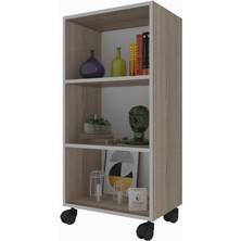 Kenzlife kitaplık beril 088*040*020 crd tekerlekli mutfak dolabı banyo ofis ayakkabılık kiler