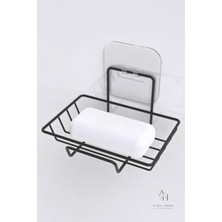 Atacı Home 3'lü Banyo Seti Yapışkanlı Paslanmaz Banyo Sabunluk Duşakabin Rafı Şampuanlık Banyo Düzenleyici Set