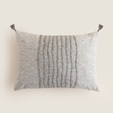 Chakra Carla Dekoratıf Yastık Gri