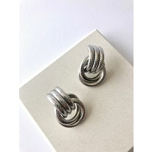 Atelier Deep Vintage Premium Silver Çelik Küpe DRN10024