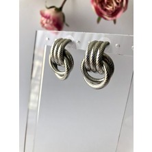 Atelier Deep Vintage Premium Silver Çelik Küpe DRN10024