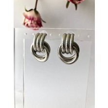 Atelier Deep Vintage Premium Silver Çelik Küpe DRN10024