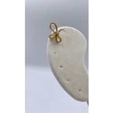 Atelier Deep Fiyonk Zirkon Taş Gold Kıkırdak Küpe DRN10032