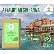 Ayvalık Lokal Erken Hasat Naturel Sızma  Soğuk Sıkım Zeytinyağı 5 lt