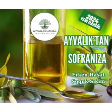 Ayvalık Lokal Erken Hasat Naturel Sızma  Soğuk Sıkım Zeytinyağı 5 lt