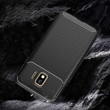 Skyarc Samsung Galaxy J2 Core (SM-J260F) Karbon Görünüm Negro Silikon Kılıf