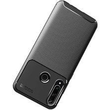 Skyarc Huawei Y6P Karbon Görünüm Negro Silikon Kılıf