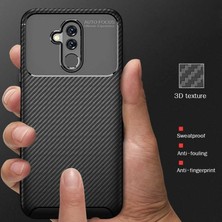 Skyarc Huawei Mate 20 Lite Karbon Görünüm Negro Silikon Kılıf