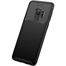 Skyarc Samsung Galaxy S9 Karbon Görünüm Negro Silikon Kılıf