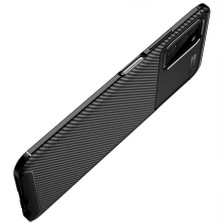Skyarc Samsung Galaxy A03S Karbon Görünüm Negro Silikon Kılıf