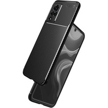 Skyarc Vivo V21 Karbon Görünüm Negro Silikon Kılıf