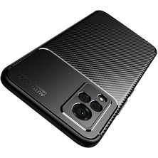 Skyarc Vivo V21 Karbon Görünüm Negro Silikon Kılıf
