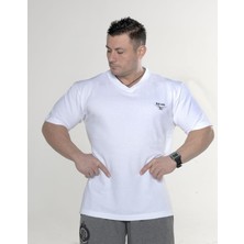 Spor T-Shirt V Yaka Pamuklu Big Sam 2727