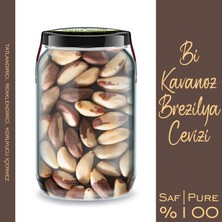 Zencefil Organik Brezilya Cevizi Içi Bi Kavanoz 660 cc Cam Kavanozda Saf Katkısız Brazil Nuts Brezilya Bademi