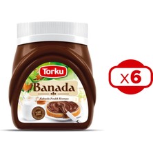 Torku Banada Kakaolu Fındık Kreması Cam 400 gr x 6 Adet