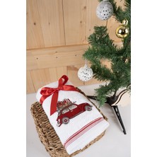 Home Pamuk Ikili 40 x 70 cm Nakışlı Desenli Hediyelik Havlu Seti  Home