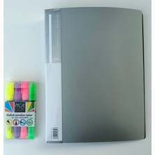 Picador 421 Fosforlu Kalem 4 Canlı + Kartvizit Albüm 480 Li ( Ofis Kırtasiye Seti )