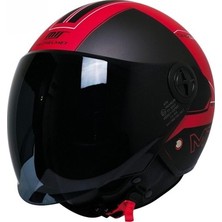 Mts FX-101 Yarım Kask Desıgn Kırmızı