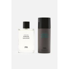 Zara Man Green Savage EDT 90 ml + Deodorant Spray EDC 150 ml Erkek Parfüm Seti