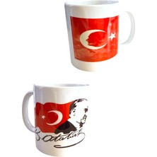 Kitabınıal.com Kupa Bardak – Atatürk & Bayrak (1 Adet)