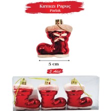 Kidspartim Yılbaşı Çam Ağacı Süsü 5 cm Pabuç 3lü