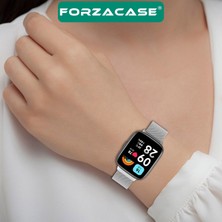 Forzacase Xiaomi Redmi Watch 3 Active ile Uyumlu Metal Mıknatıslı Kordon Kayış - FC850