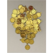 öztürk Oya, Abiye, Havlu, Çeyiz Vb. El Işleme Metalik Kaplama Plastik Pul. 11MM. TAKRIBEN:240-250 Adet.