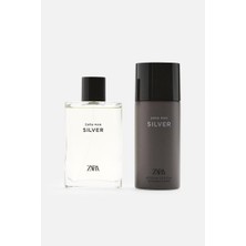 Zara Man Silver EDT 90 ml + Deodorant Spray EDC 150 ml Erkek Parfüm Seti