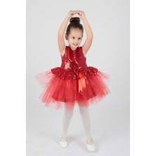 Ahenk Kids AHENGİM KIZ ÇOCUK ELBİSE KIZ ELBİSE PUL PAYETLİ AK2207