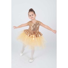 Ahenk Kids AHENGİM KIZ ÇOCUK ELBİSE KIZ ELBİSE PUL PAYETLİ AK2207